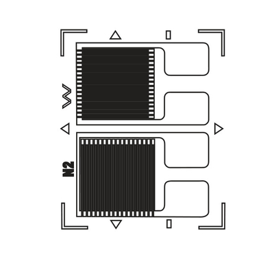 T Rossetes Foil Strain Gauge ซีรีย์ BB