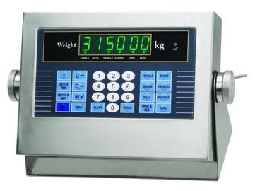 สแตนเลสสตีลตัวบ่งชี้ขนาดรถบรรทุกพร้อมจอแสดงผล LED เครื่องพิมพ์ 30.5 มม