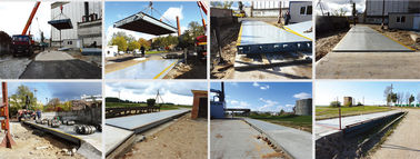 เครื่องชั่งรถบรรทุก 10-100t Weighbridge ติดตั้งง่ายอายุการใช้งานยาวนาน